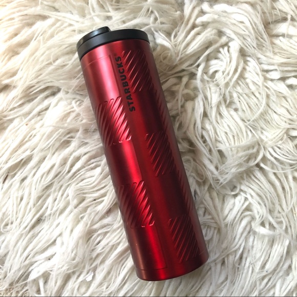 Starbucks Other - Starbucks 2015 Red Plaid 16oz Stainless Steel Tumbler